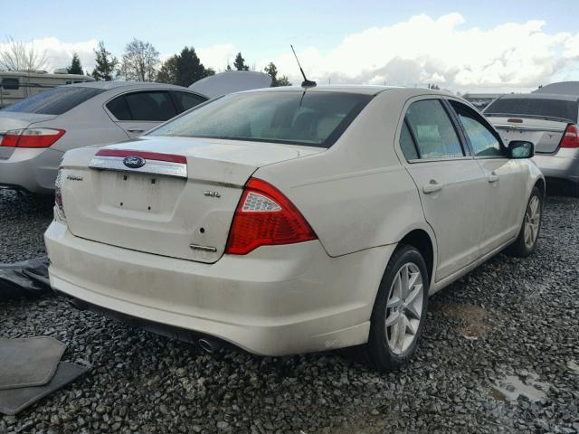 3FAHP0JG8CR307663 - 2012 FORD FUSION SEL WHITE photo 4