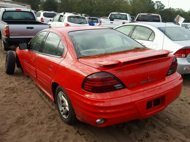 1G2NF52E11M610403 - 2001 PONTIAC GRAND AM S 红色 照片 3