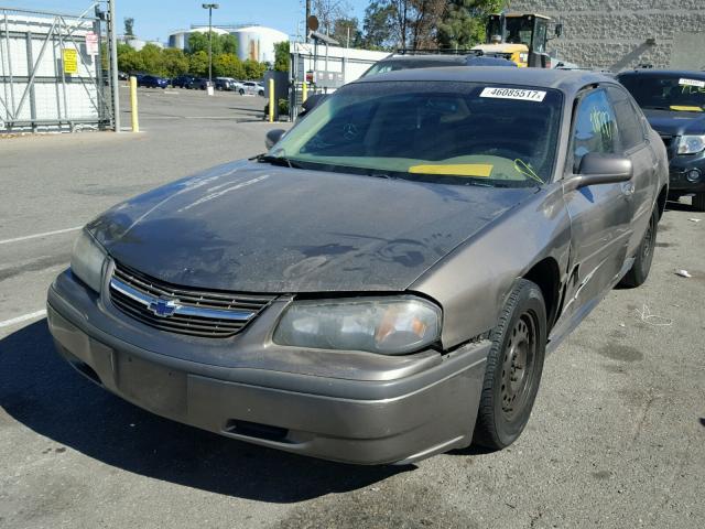 2G1WF52E339340079 - 2003 CHEVROLET IMPALA GRAY photo 2