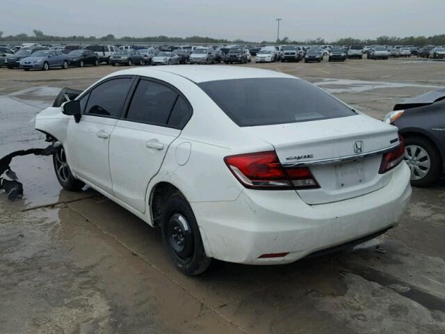 19XFB2F74FE118573 - 2015 HONDA CIVIC SE WHITE photo 3