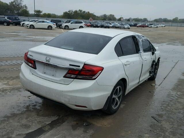 19XFB2F74FE118573 - 2015 HONDA CIVIC SE WHITE photo 4