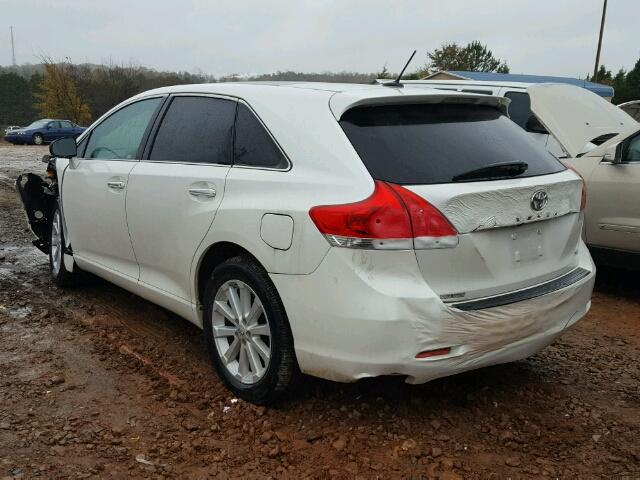 4T3ZA3BB1CU060079 - 2012 TOYOTA VENZA LE WHITE photo 3