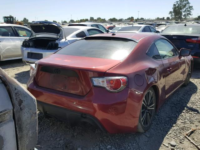 JF1ZNAA15D2705429 - 2013 TOYOTA SCION FR-S RED photo 4