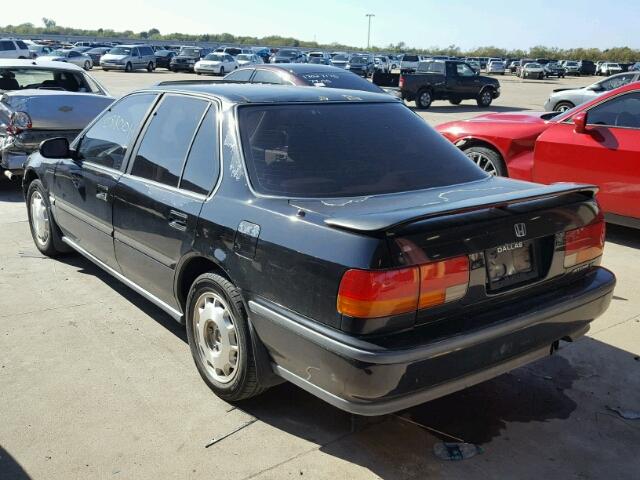 1HGCB7578NA110478 - 1992 HONDA ACCORD EX BLACK photo 3