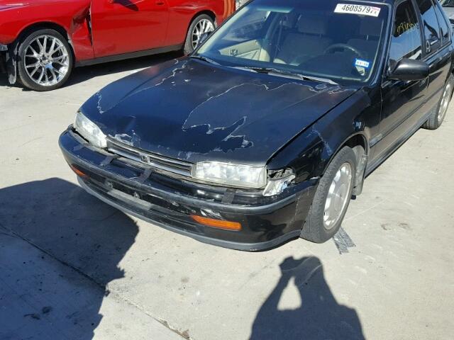 1HGCB7578NA110478 - 1992 HONDA ACCORD EX BLACK photo 9