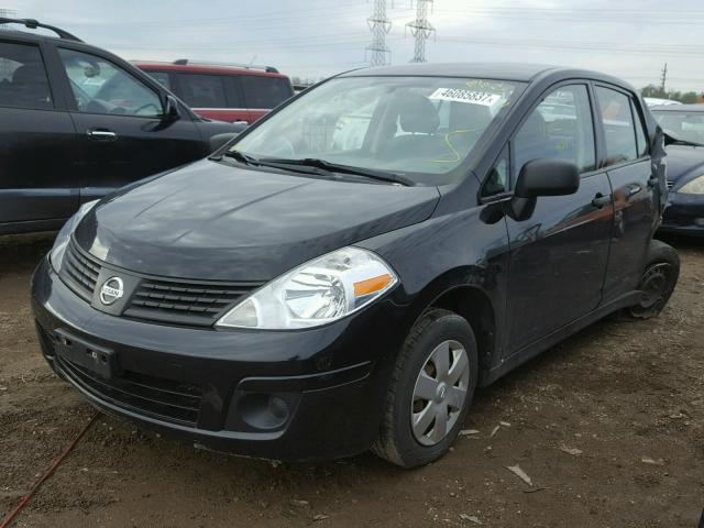 3N1CC11E29L441250 - 2009 NISSAN VERSA S BLACK photo 2