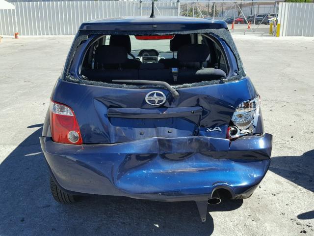 JTKKT624760133049 - 2006 TOYOTA SCION XA ლურჯი ფოტო 9