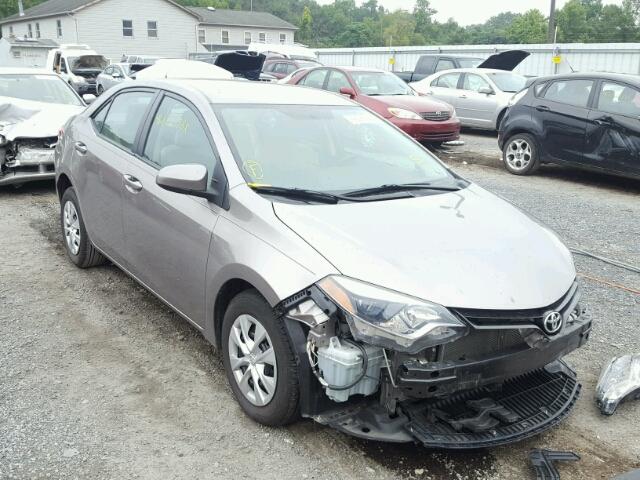 2T1BPRHE5EC047952 - 2014 TOYOTA COROLLA EC GRAY photo 1