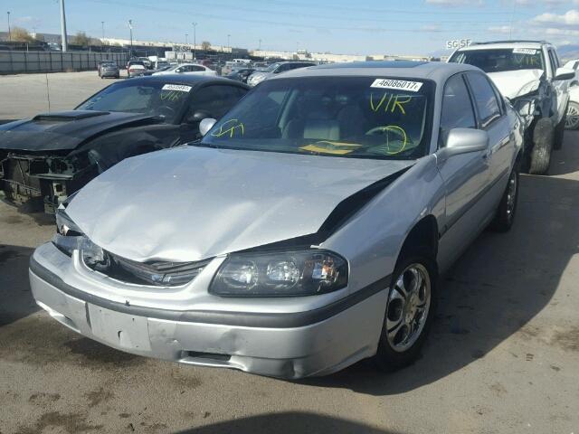 2G1WF52E549260607 - 2004 CHEVROLET IMPALA SILVER photo 2