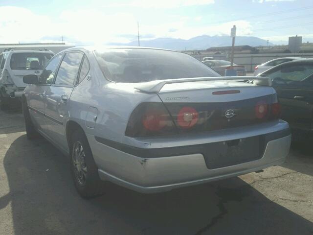 2G1WF52E549260607 - 2004 CHEVROLET IMPALA SILVER photo 3