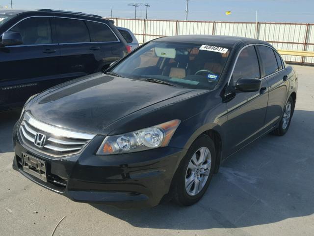 1HGCP2F6XBA126672 - 2011 HONDA ACCORD BLACK photo 2