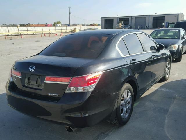 1HGCP2F6XBA126672 - 2011 HONDA ACCORD BLACK photo 4