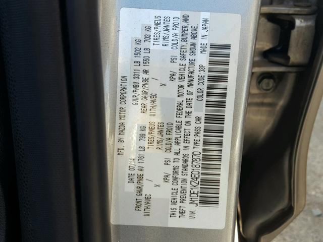 JM1DE1KZ4E0187870 - 2014 MAZDA MAZDA2 SPO 灰色 照片 10