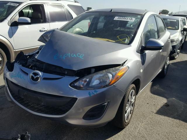 JM1DE1KZ4E0187870 - 2014 MAZDA MAZDA2 SPO GRAY photo 2