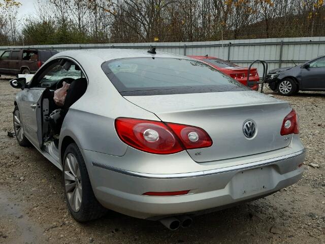 WVWMP7AN7CE512474 - 2012 VOLKSWAGEN CC SPORT SILVER photo 3