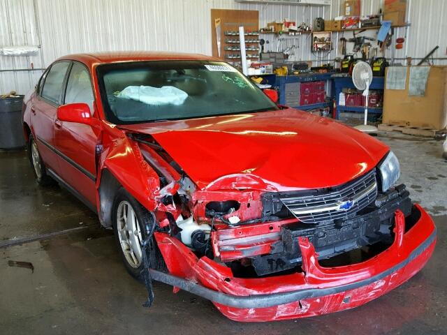 2G1WF52EX49316069 - 2004 CHEVROLET IMPALA RED photo 1