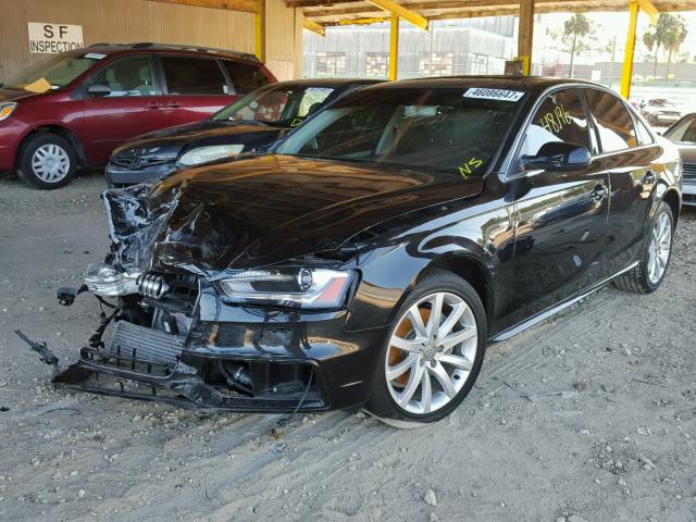 WAUAFAFL2EN000552 - 2014 AUDI A4 BLACK photo 2