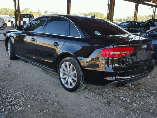 WAUAFAFL2EN000552 - 2014 AUDI A4 BLACK photo 3