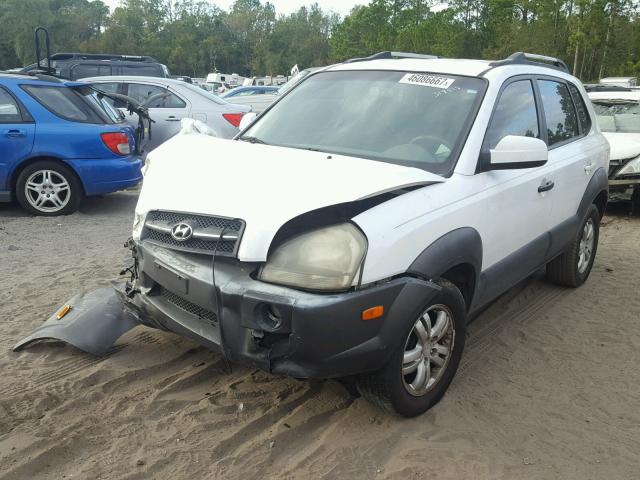 KM8JN12D96U319518 - 2006 HYUNDAI TUCSON GLS WHITE photo 2