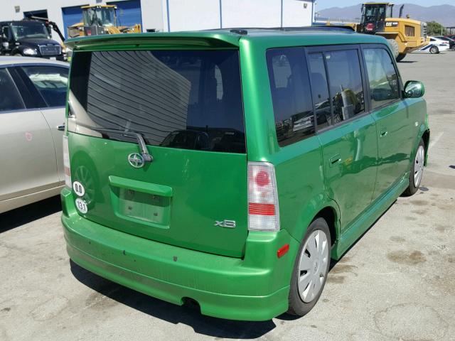 JTLKT324564071881 - 2006 TOYOTA SCION XB Verde foto 4