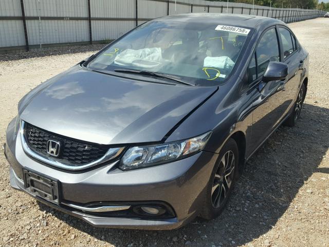 19XFB2F97DE001147 - 2013 HONDA CIVIC EXL 灰色 照片 2