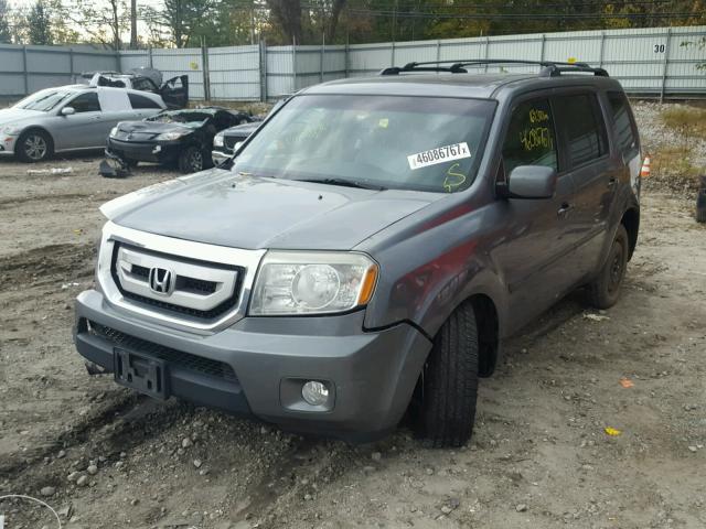 5FNYF48519B028221 - 2009 HONDA PILOT EXL GRAY photo 2