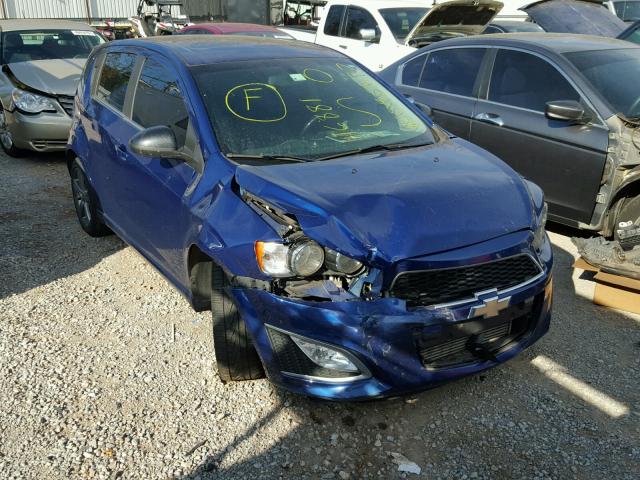 1G1JG6SB8E4116881 - 2014 CHEVROLET SONIC RS BLUE photo 1