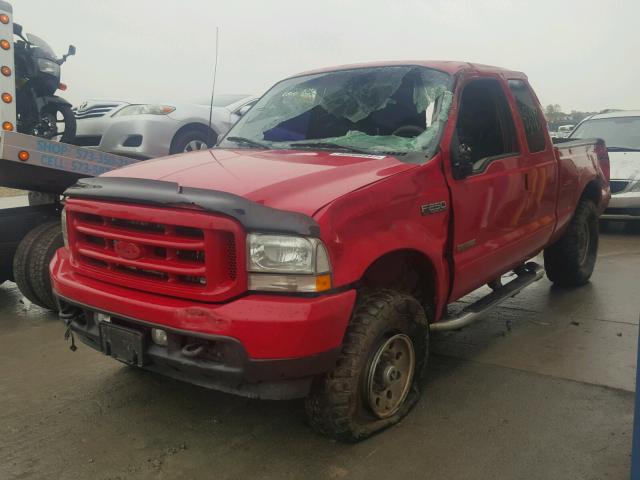 1FTNX21P03EC53741 - 2003 FORD F250 SUPER RED photo 2