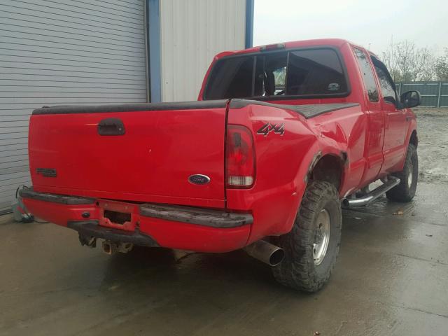 1FTNX21P03EC53741 - 2003 FORD F250 SUPER RED photo 4