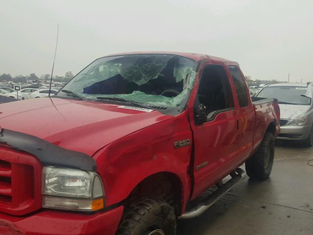 1FTNX21P03EC53741 - 2003 FORD F250 SUPER RED photo 9