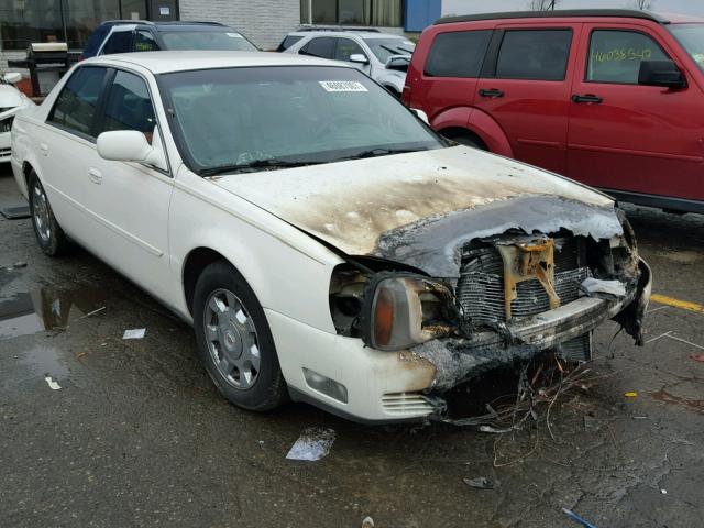 1G6KD54Y81U153555 - 2001 CADILLAC DEVILLE WHITE photo 1