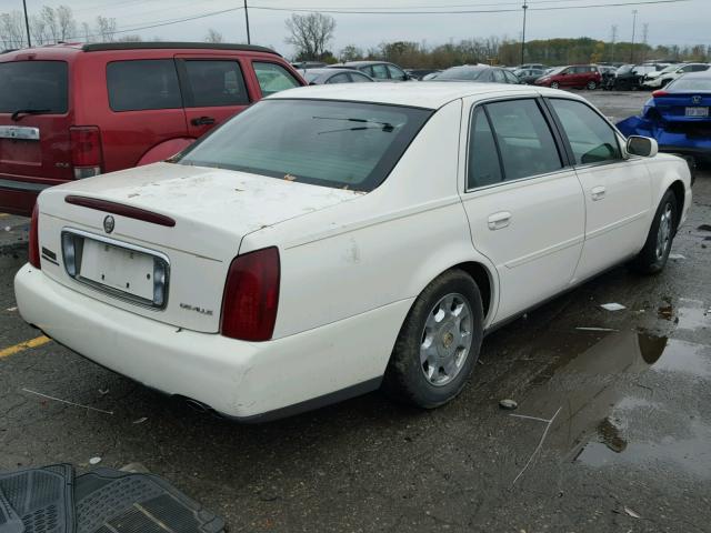 1G6KD54Y81U153555 - 2001 CADILLAC DEVILLE WHITE photo 4