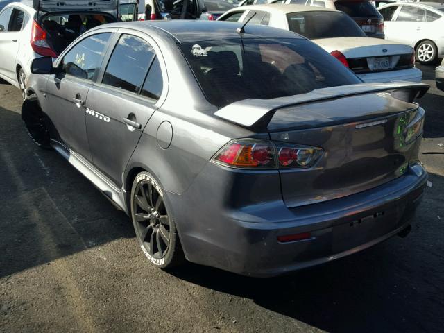 JA32U8FW8BU021289 - 2011 MITSUBISHI LANCER GTS GRAY photo 3