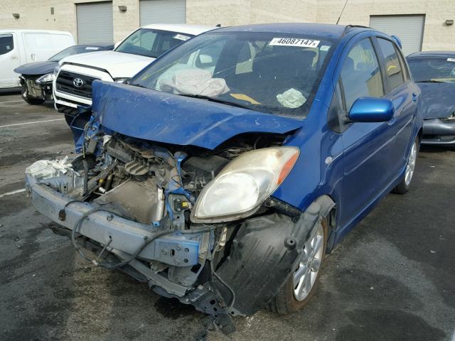 JTDKT903295258776 - 2009 TOYOTA YARIS BLUE photo 2