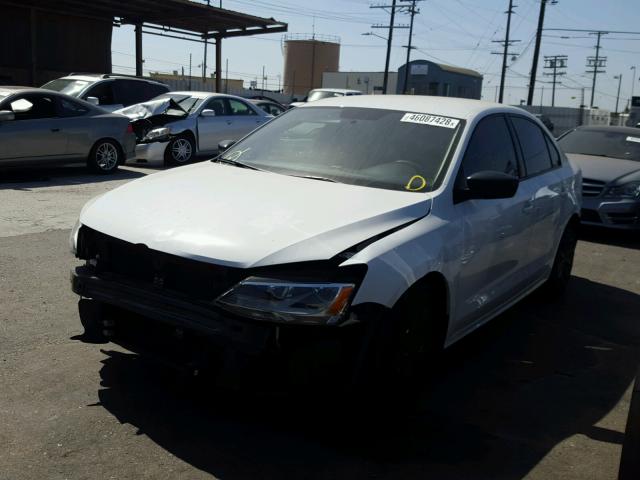 3VW2K7AJ1EM320898 - 2014 VOLKSWAGEN JETTA BASE WHITE photo 2