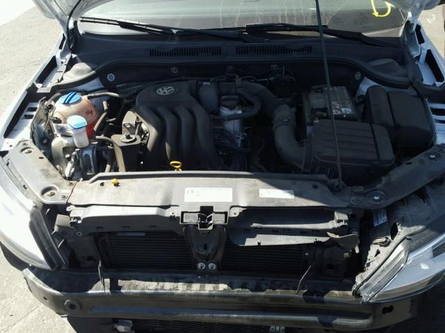 3VW2K7AJ1EM320898 - 2014 VOLKSWAGEN JETTA BASE WHITE photo 7