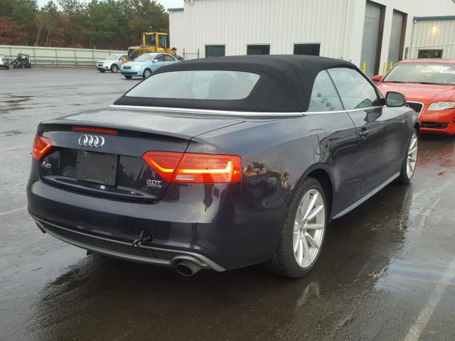 WAUMFAFH6FN007160 - 2015 AUDI A5 PREMIUM BLUE photo 4