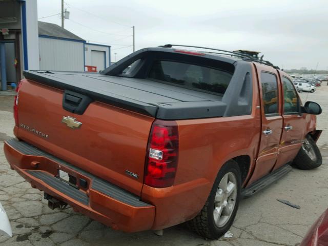 3GNFK12398G273745 - 2008 CHEVROLET AVALANCHE ORANGE photo 4