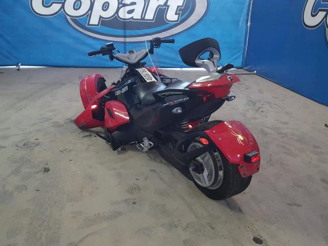 2BXJAHA198V000546 - 2008 CAN-AM SPYDER ROA RED photo 3