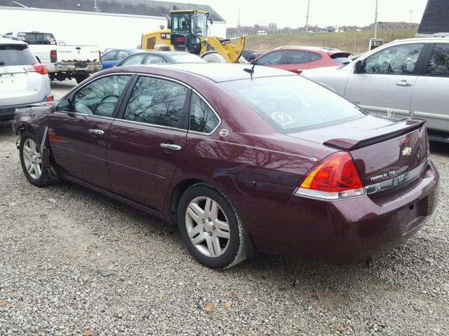 2G1WU58R179333752 - 2007 CHEVROLET IMPALA LTZ BURGUNDY photo 3