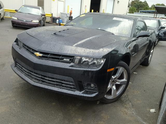 2G1FG1EW3F9213668 - 2015 CHEVROLET CAMARO SS Negro foto 2