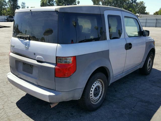 5J6YH18324L004288 - 2004 HONDA ELEMENT LX SILVER photo 4