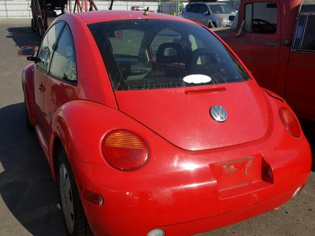 3VWCC21CXXM442989 - 1999 VOLKSWAGEN NEW BEETLE 红色 照片 3