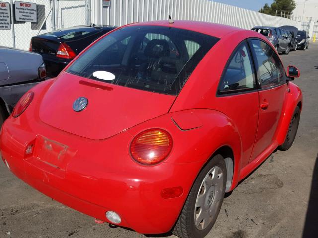 3VWCC21CXXM442989 - 1999 VOLKSWAGEN NEW BEETLE 红色 照片 4