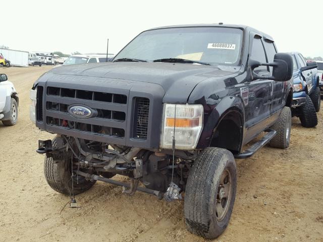 1FTSW21R68EE23390 - 2008 FORD F250 SUPER BLACK photo 2