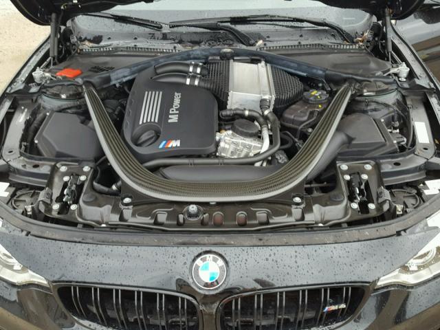 WBS3R9C51FK331707 - 2015 BMW M4 BLACK photo 7