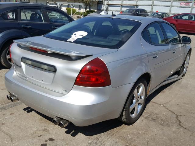 2G2WC58CX61271355 - 2006 PONTIAC GRAND PRIX Сріблястий фото 4