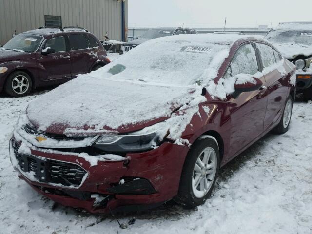 1G1BE5SM6G7239599 - 2016 CHEVROLET CRUZE LT RED photo 2