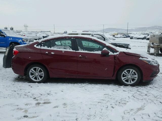 1G1BE5SM6G7239599 - 2016 CHEVROLET CRUZE LT RED photo 9