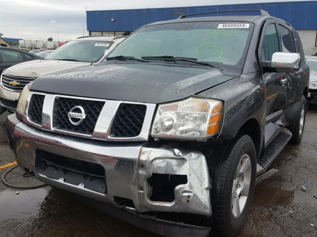 5N1AA08B14N728132 - 2004 NISSAN ARMADA SE GRAY photo 2